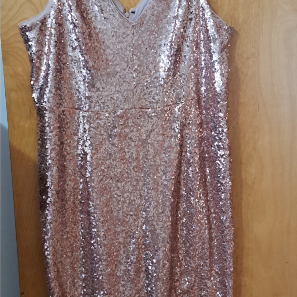 Blu Sage Rose Gold Sequin Dress - Size 18W - Formal / Party / NYE